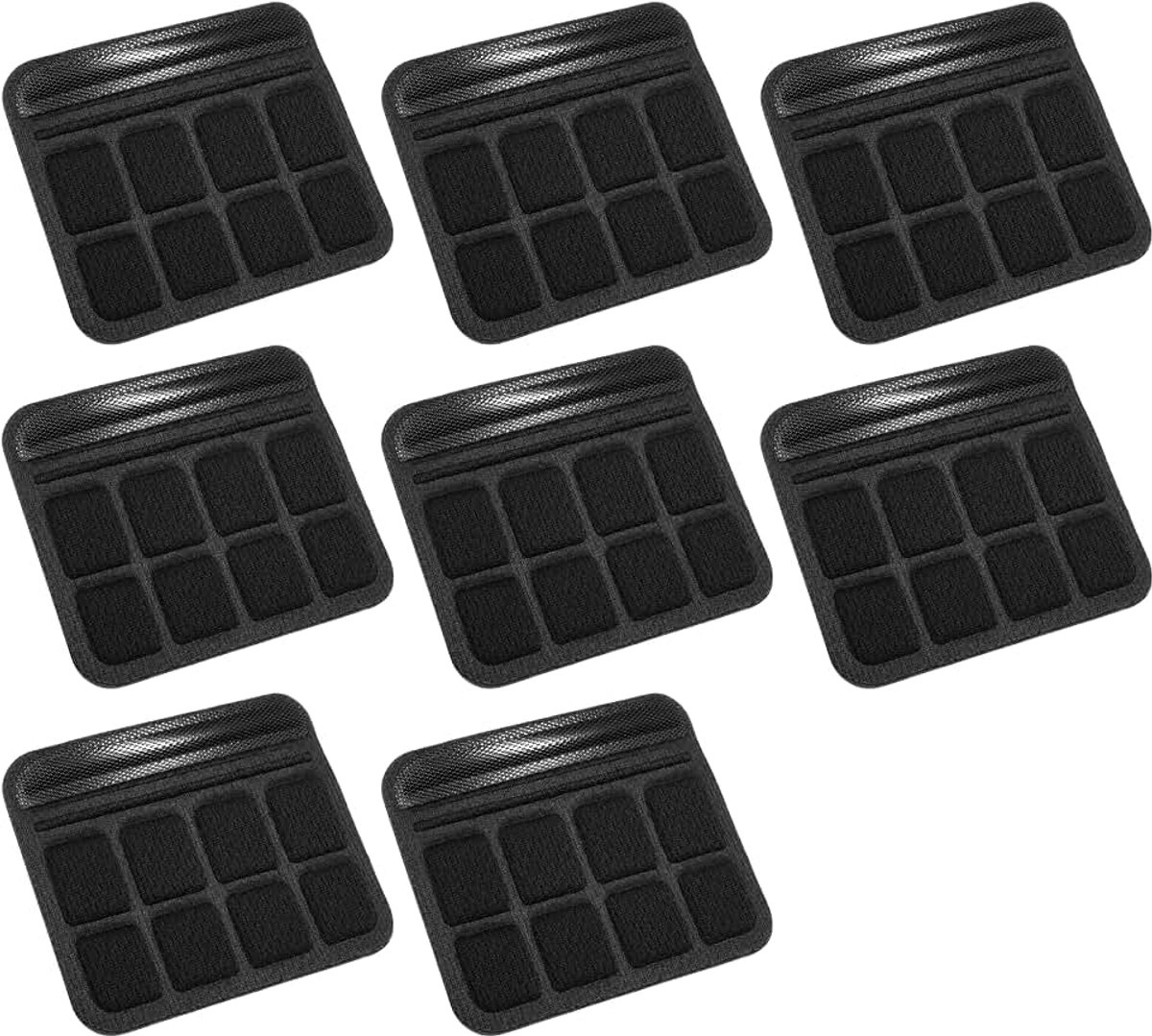 Kinkussen, fietshelm, set van 8, zelfklevende reservepads, spons | Universele helmvoering voor fietshelm en motorhelm, wasbare kinbescherming, ademende voering voor meer comfort.