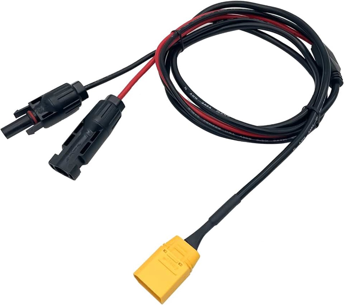Naar XT90 adapterkabel zonnepaneel-adapter naar XT90 mannelijke verlengkabel, zonne-oplaadkabel voor XT90 ingangspoort draagbaar powerstation en zonne-generator