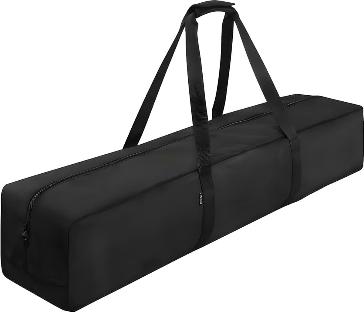 Lichtstandaard Draagtas, Handtas Statief Tas, Draagbare Kampeertentstang Tas, zwart, 110X20CM, Kleur: zwart