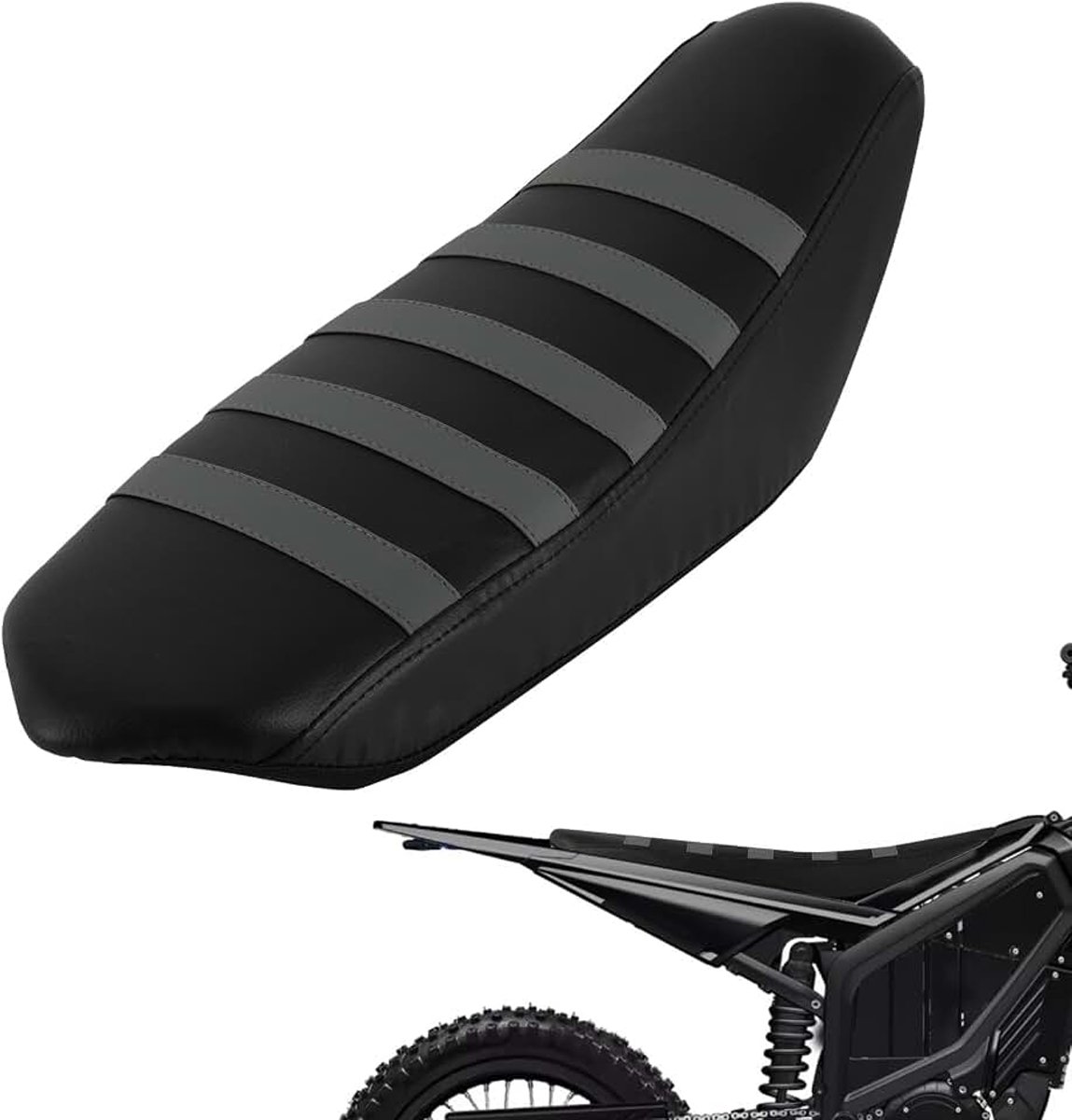 Motorstoelhoes voor Talaria Sting MX3/MX4/MX5, elektrische crossmotor Grijs | Geschikt voor Talaria Sting MX3/MX4/MX5, voor elektrische dirtbike, bescherming van het zadel, bekleding voor het zitvlak