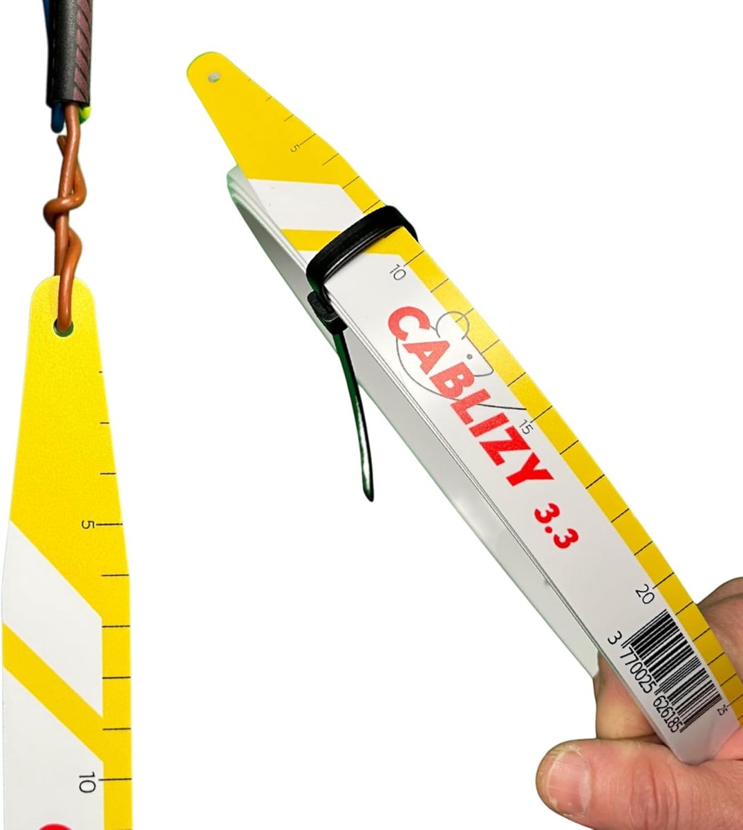 Kabeltrekveer Set 3m + 1,5m - Flexibele Trekveertjes - Easygrip - Ideaal voor Elektriciens - SnelShoppen
