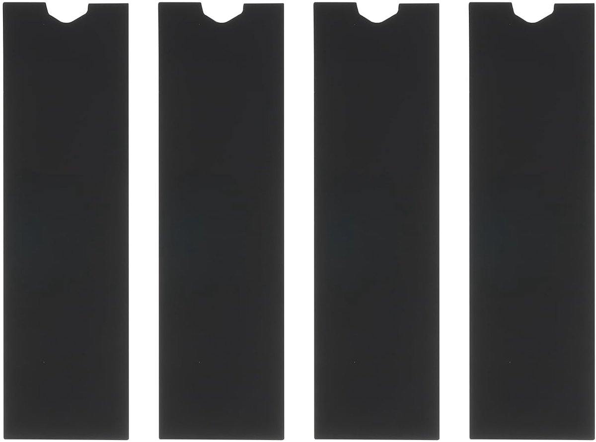 M.2 2280 NVMe SSD koellichaam 74 x 22 x 3 mm, 4 stuks, koperen koellichaam voor laptop, zwart