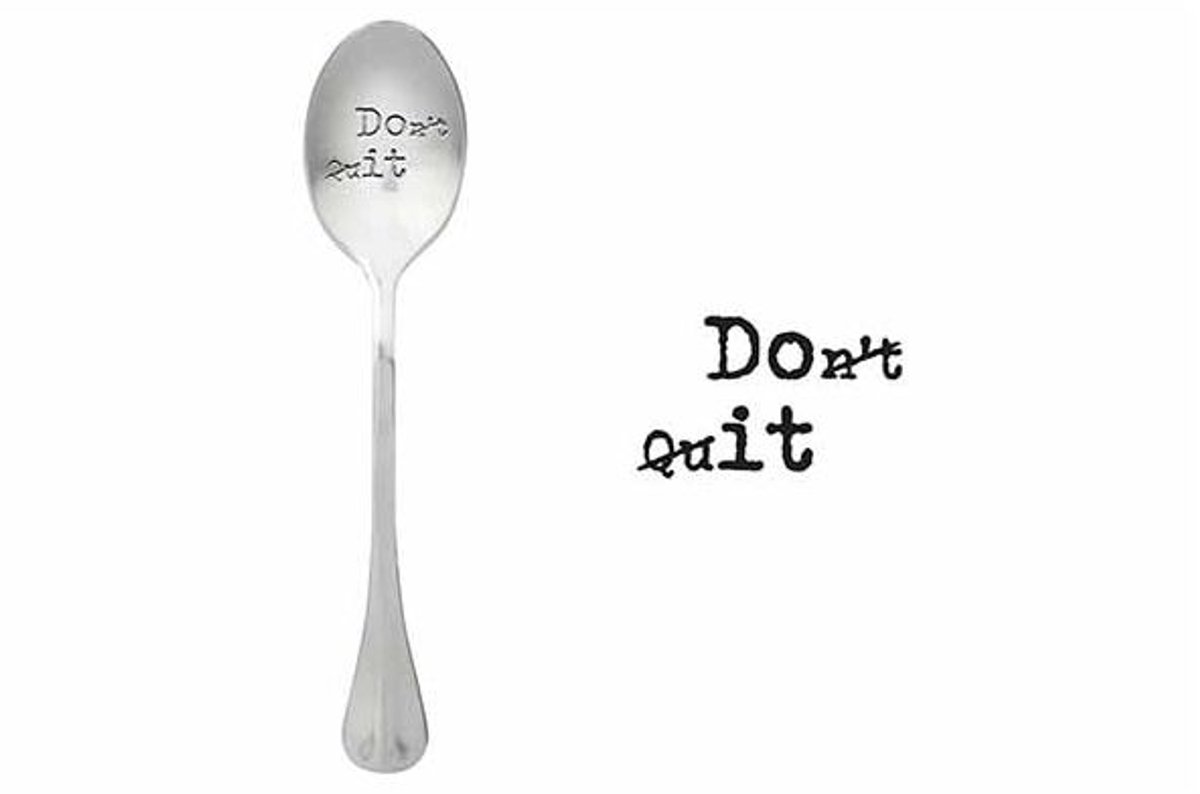 One Message Spoon Set6 Dont Quit
