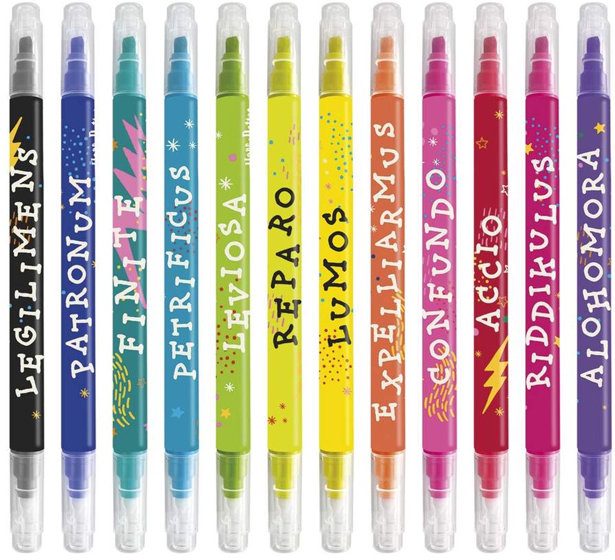 Grupo Erik Harry Potter - Spell Set Of 12 Uitwasbare Markeerstift - Multicolours