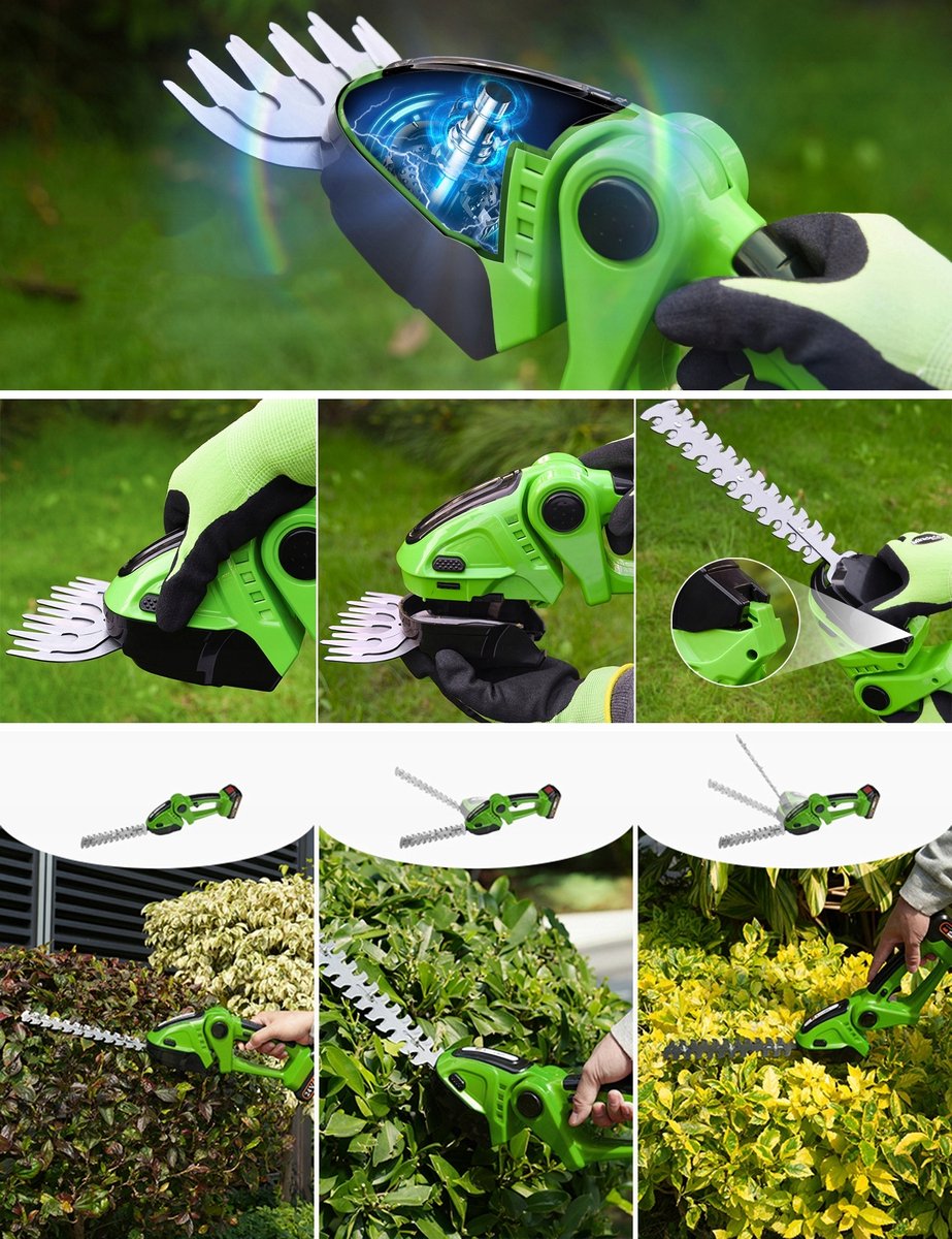 Bedee Heggenschaar Accu - Gras thumbnail 3