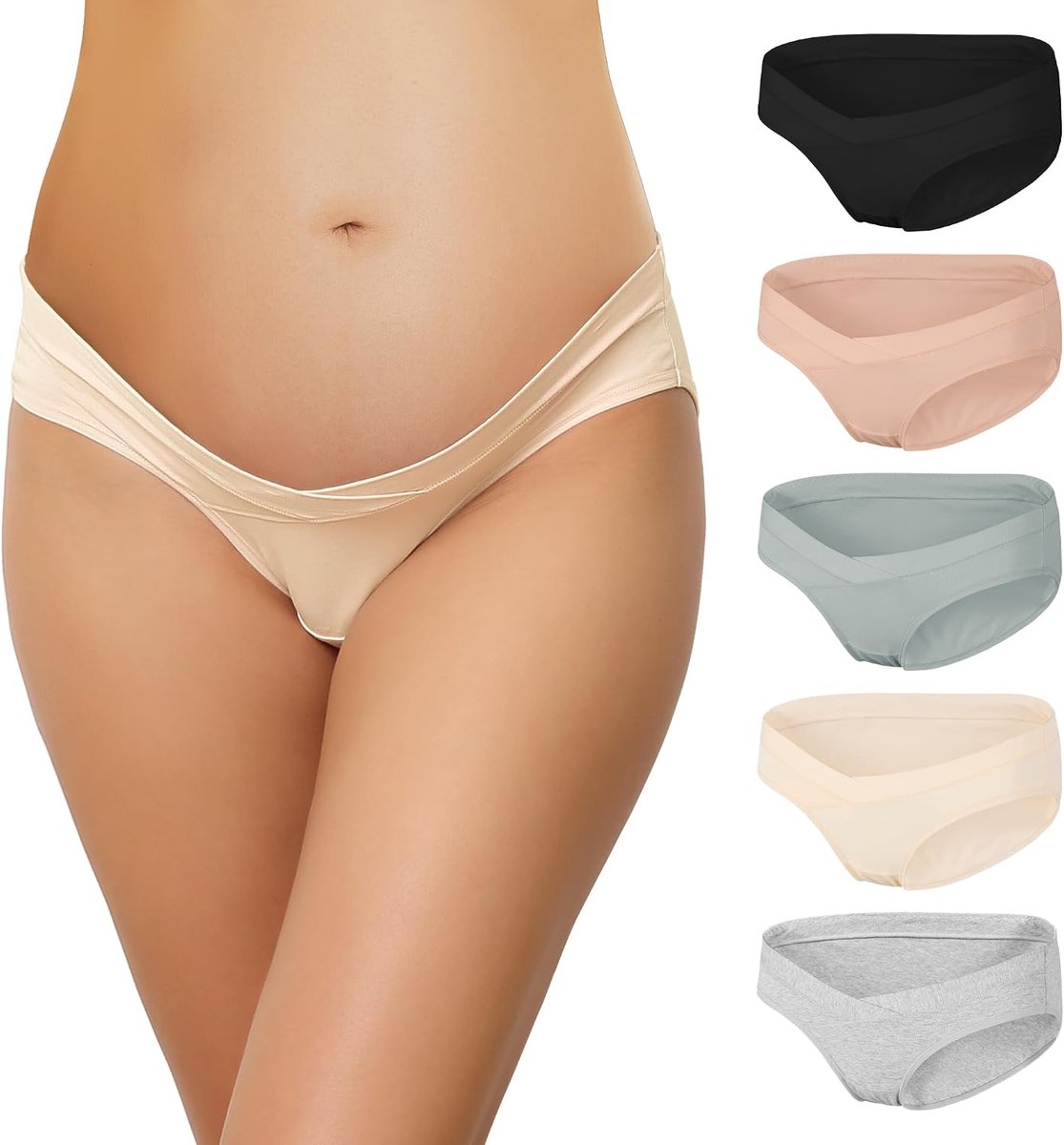 Ondergoed katoen dames zwangerschapsonderbroek keizersslipje 5-pack