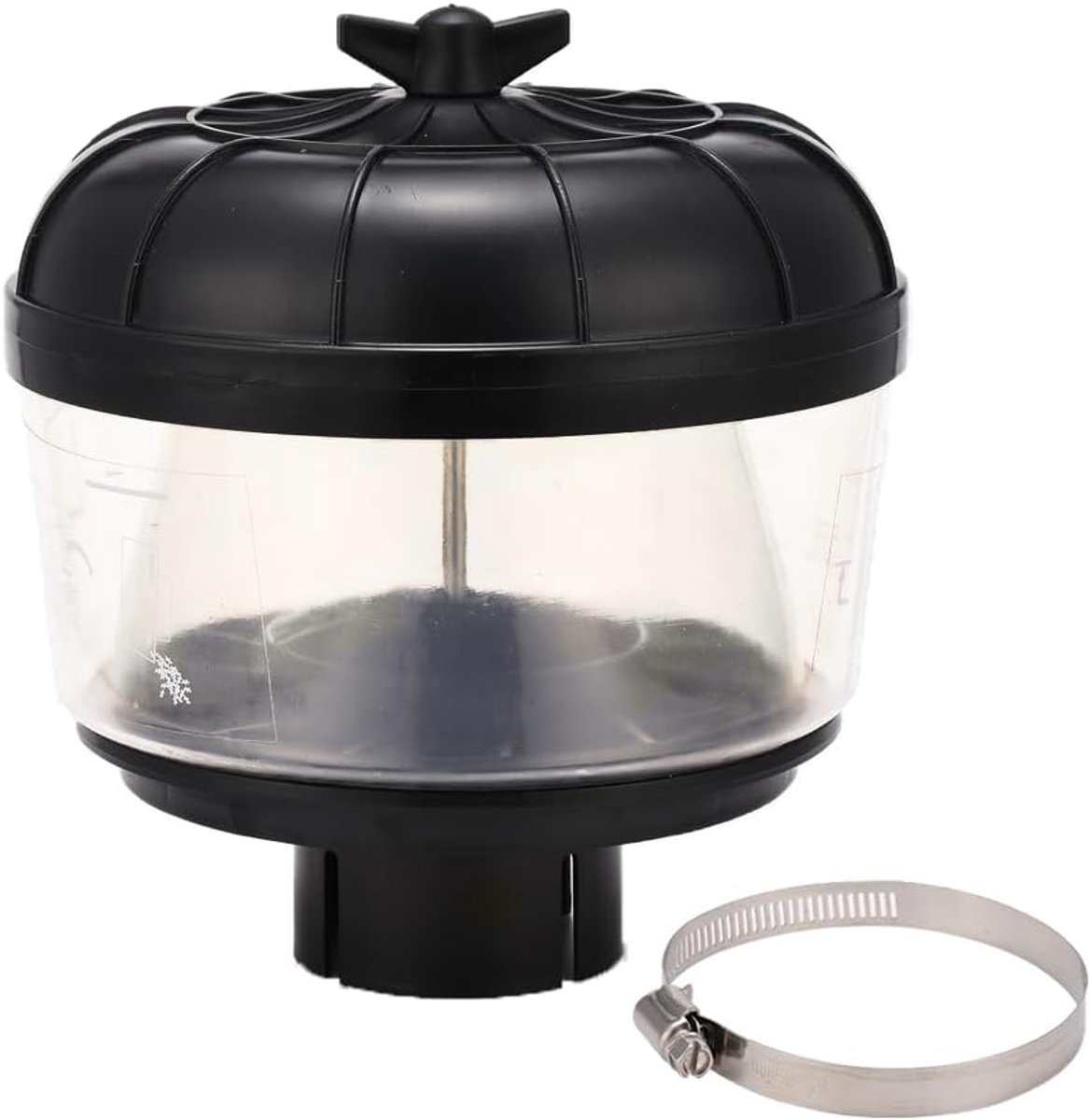Cycloonfilter Offroad Auto, Aanzuigbuis Luchtfilter, Universeel voor Aanzuigsnorkel, Luchtvoorfilter Tractor, Luchtinlaat Zandbeker (2,5 inch / 63,5 mm)