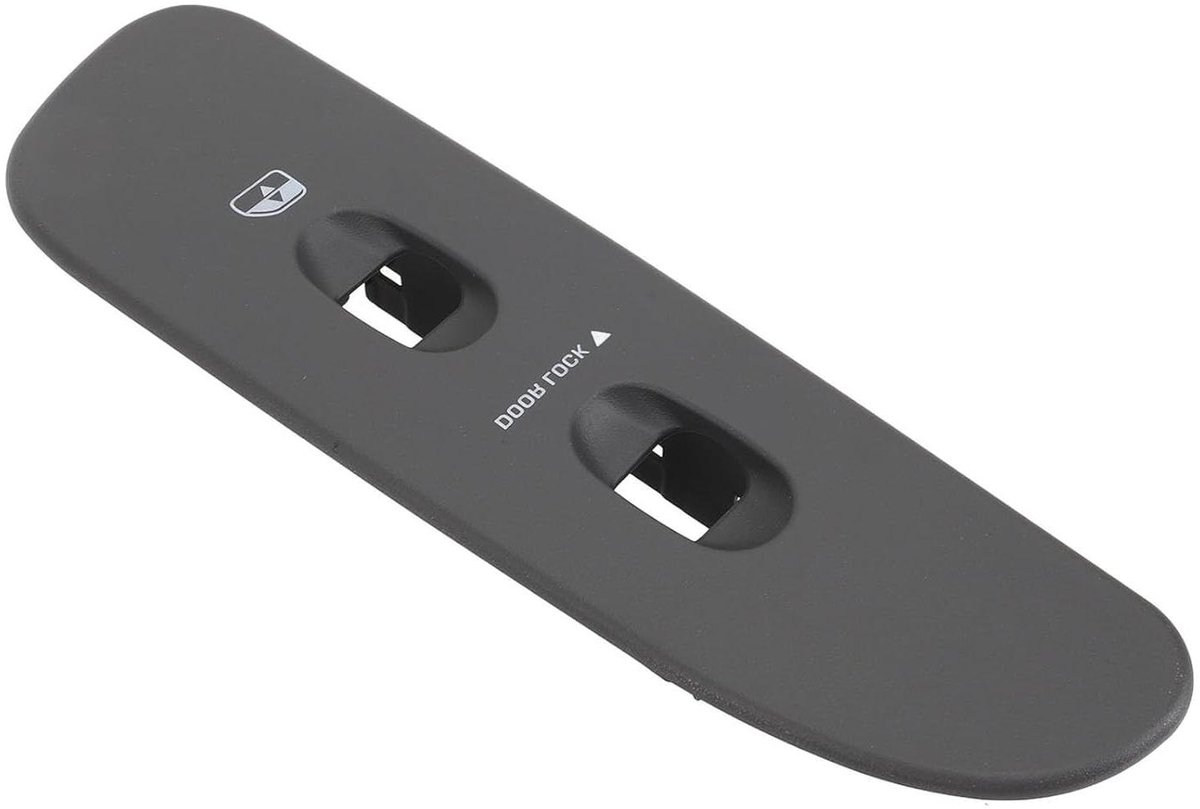 Raampaneel Cover Trim - Raamschakelaar Bezel - Auto Interieur Verbeteren - Vervormingsbestendig Materiaal - 1 Stuks - Donkergrijs