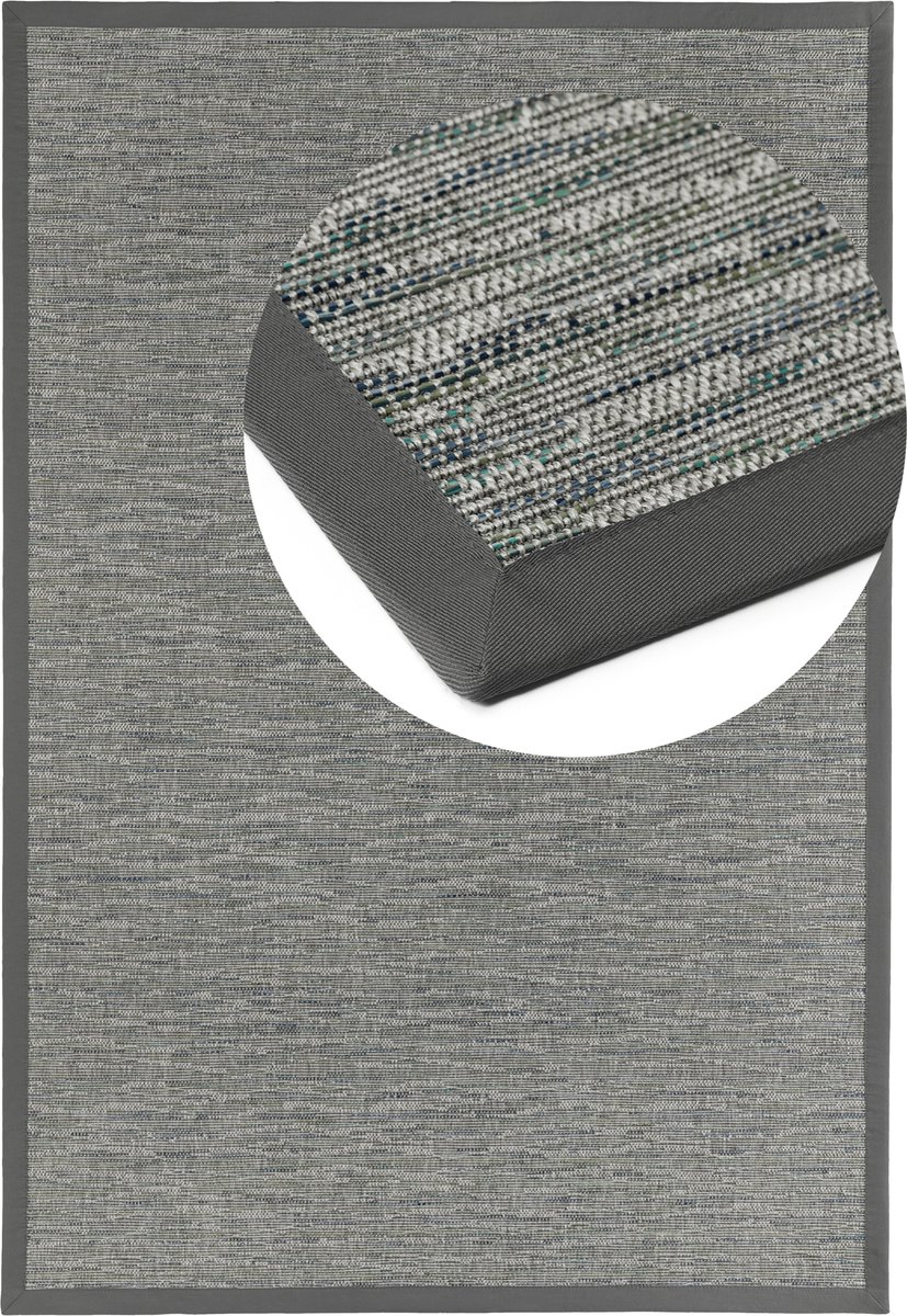 Vloerkleed Naturino Basic S2 platina grijs 004 Multi 67x133cm