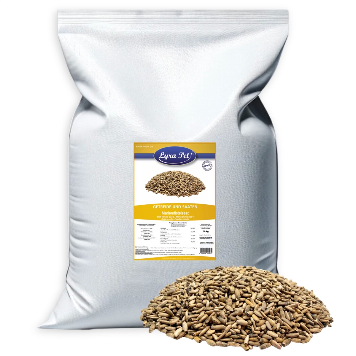 10 kg Lyra Pet® Mariadistelzaad