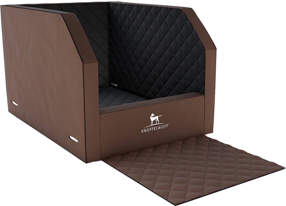 Knuffelwuff Cargo Honden Auto-Transport Box voor de zekerheid van de hond en tevens ook stoelbescherming voor de achterbank Maat 2 - 60 x 78 x 50cm