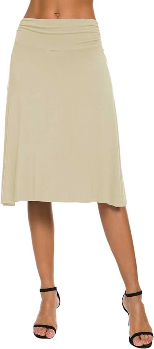 Rokken Fold-Over Taille Flared A-lijn Yoga Rok