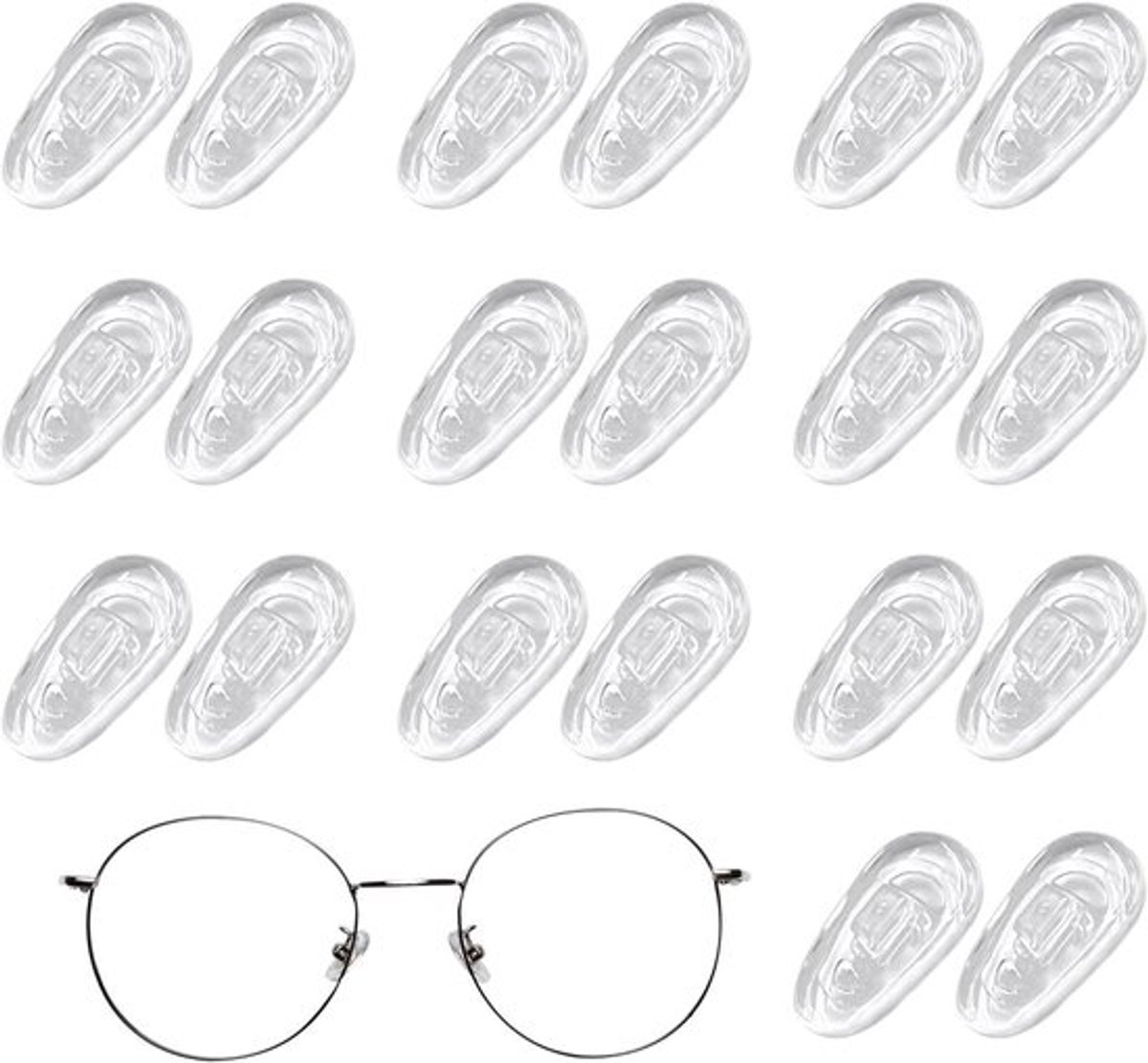 Siliconen neuspads voor bril - Antislip - Zonnebril - Brillen accessoires