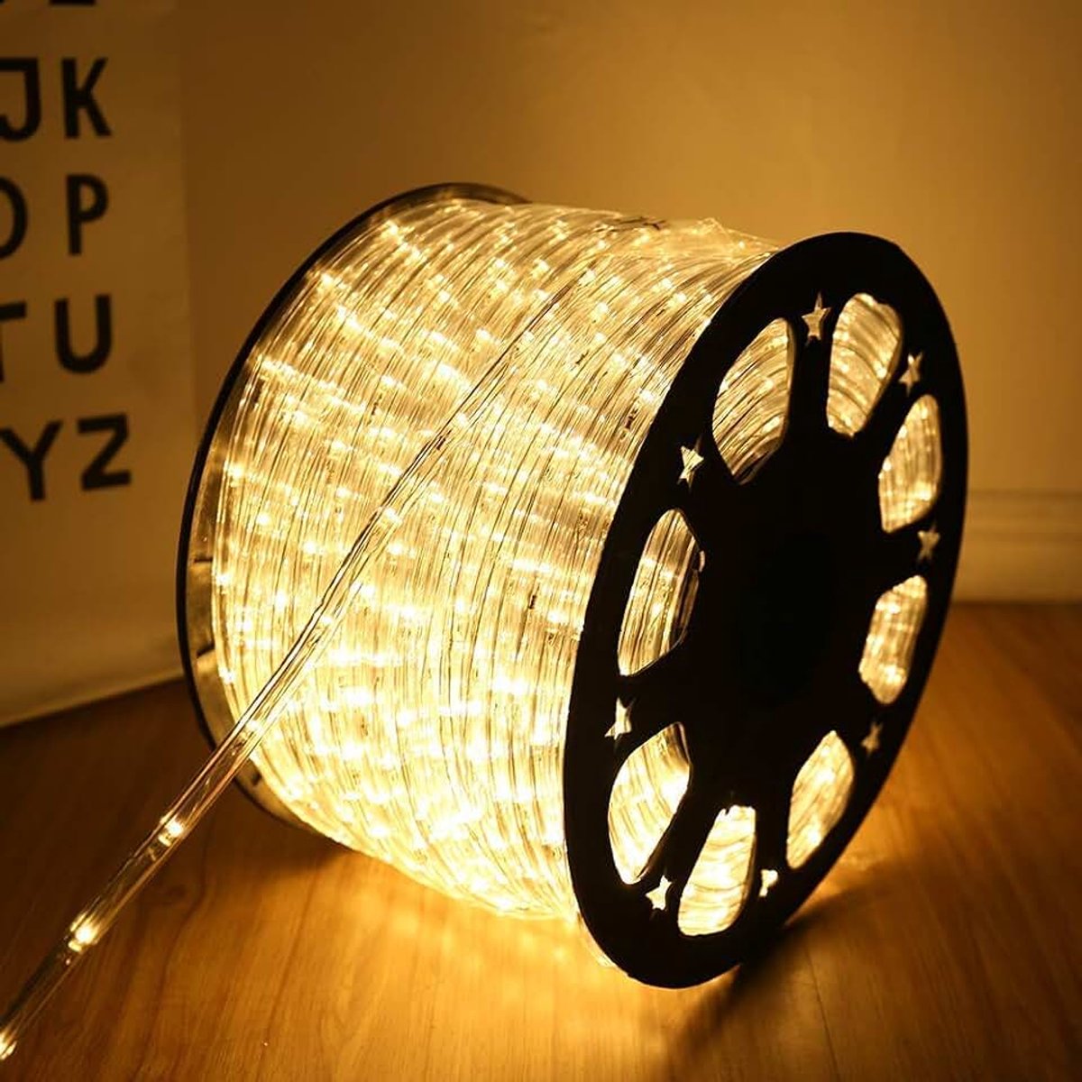 Led-lichtslang voor buiten, 50 m, 1200 leds, waterdicht, warm-wit, met timer en 8 modi, lichtslang, voor buiten, binnen, feest, bruiloft, Kerstmis, decoratief licht