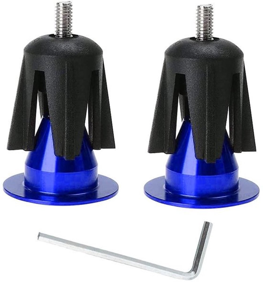2 Paar Aluminium Stuureindkappen voor Racefiets Mountainbike en BMX Fietssturen