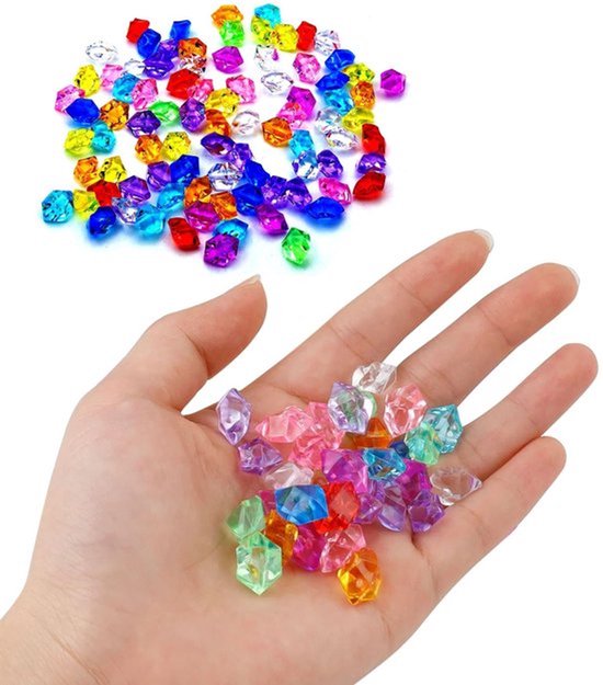 Kristallen Stenen 1000 Stuks - Decoratieve Steentjes - Kunststof Edelstenen - Kleurige Kristallen - Multi-Scène Decoratie - Hoogwaardige Transparantie
