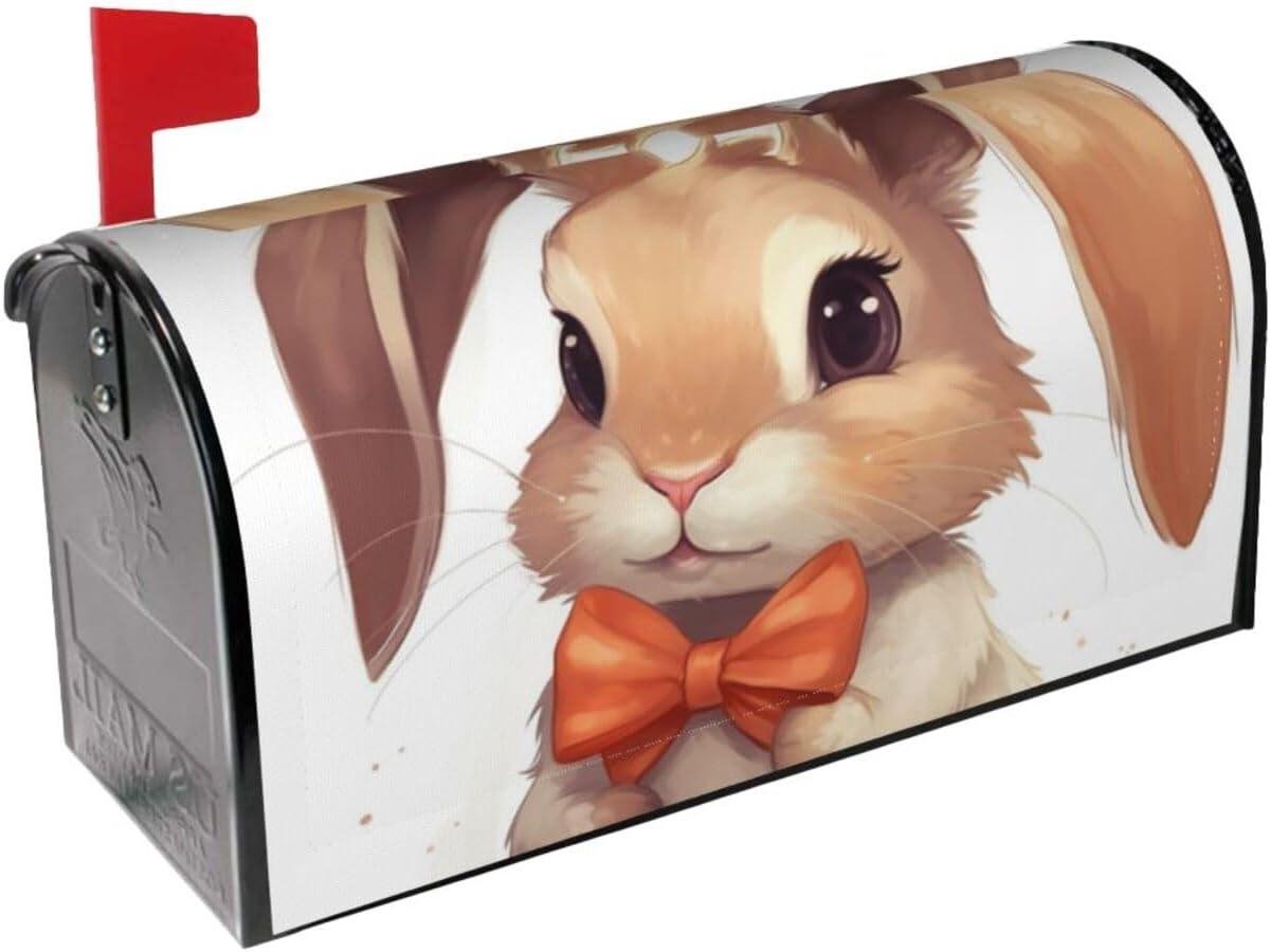 Brievenbus Cover - Brievenbus Decoratie - Brievenbus Versieren - Waterdicht Oxford Doek - 21 x 18 inch - Zwart