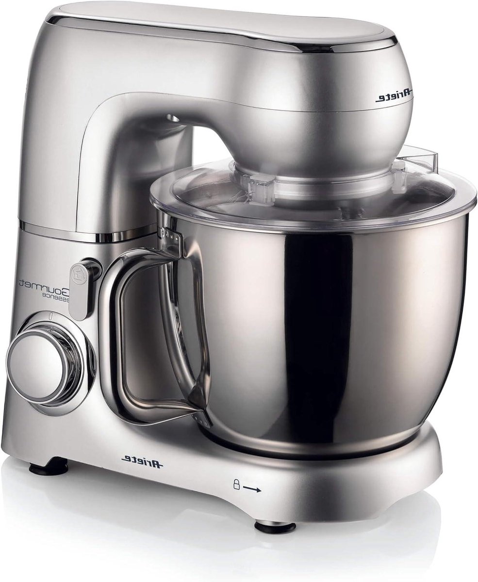 Kneedmachine - Keukenmachine Mixer - Bakken en Koken - Krachtige 1300W Motor - 5.2 Liter Kom - Zilver