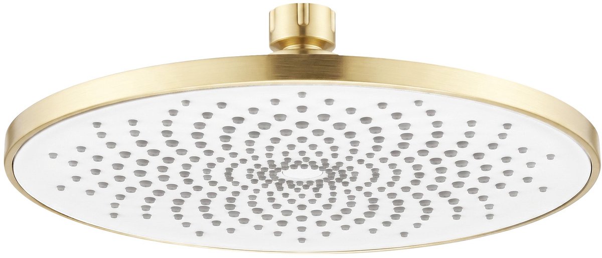 Rea - Ronde Douchekop Js-021 Gold Brush - 22,5 x 22,5 x 1,2 cm