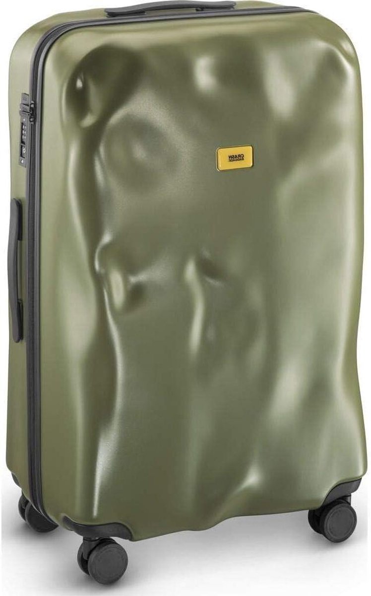 Koffer Trolley - Reiskoffer Hardcase - Lange Reizen - Uniek Ammakkeld Design - 68 cm - Olijfgroen