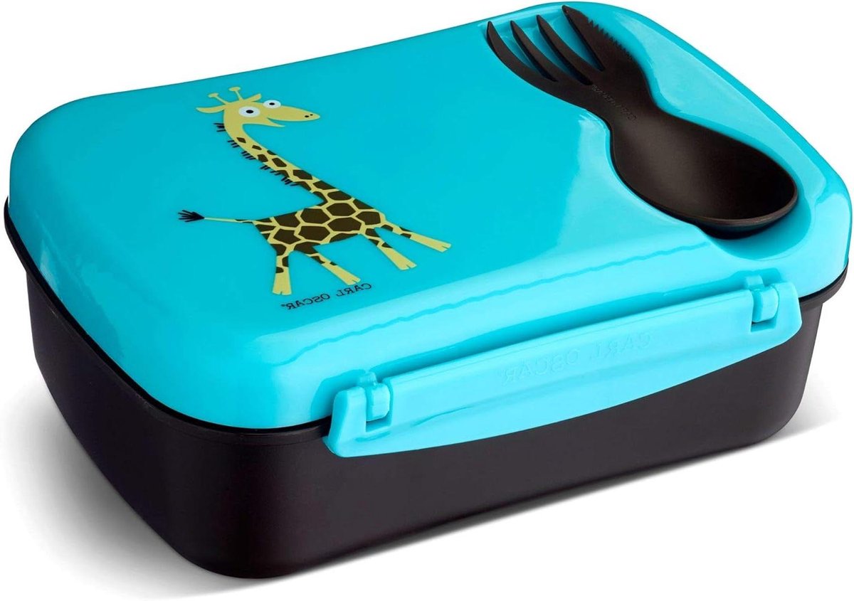 Kinder Lunchbox - Bento Box - Verse Maaltijden Meenemen - Geïntegreerd Koelpakket - 125 x 17 x 63 cm - Turkoois
