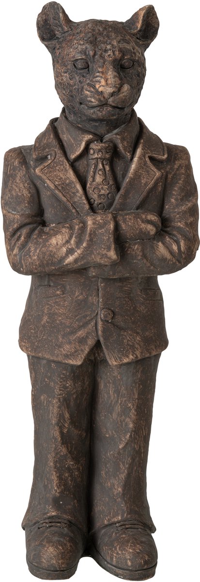 J-Line Luipaard - polyresin - bruin - large