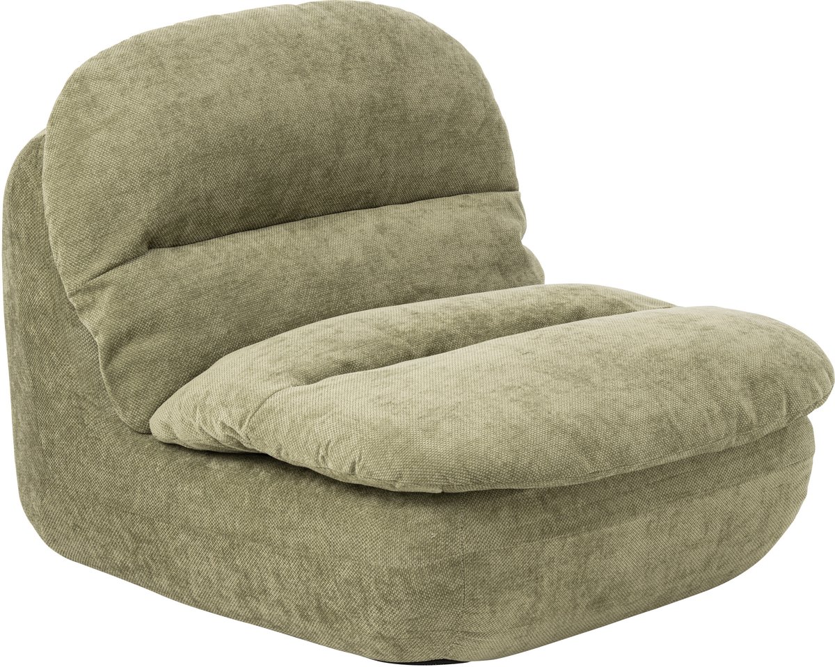 J-Line Gecomprimeerde chaise longue - schuim - groen