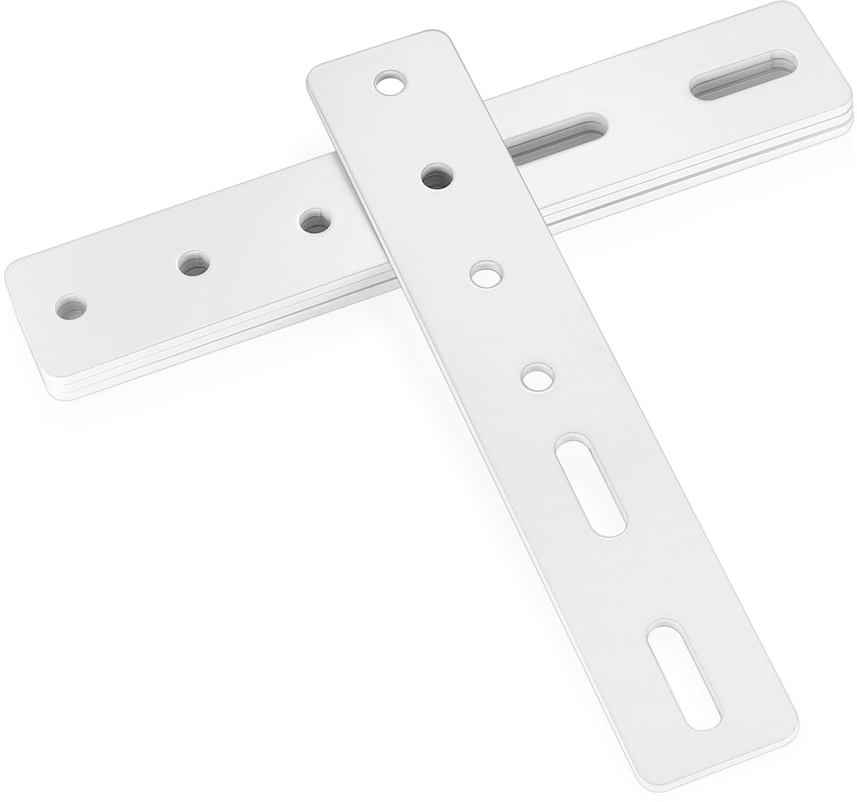 4 stuks platte verbindingen, geperforeerde plaat metaal, verbindingsplaat met 6 gaten, platte verbindingsplaat, houten connector, geperforeerde plaat plat ijzer, geperforeerd voor houtbouw, meubels