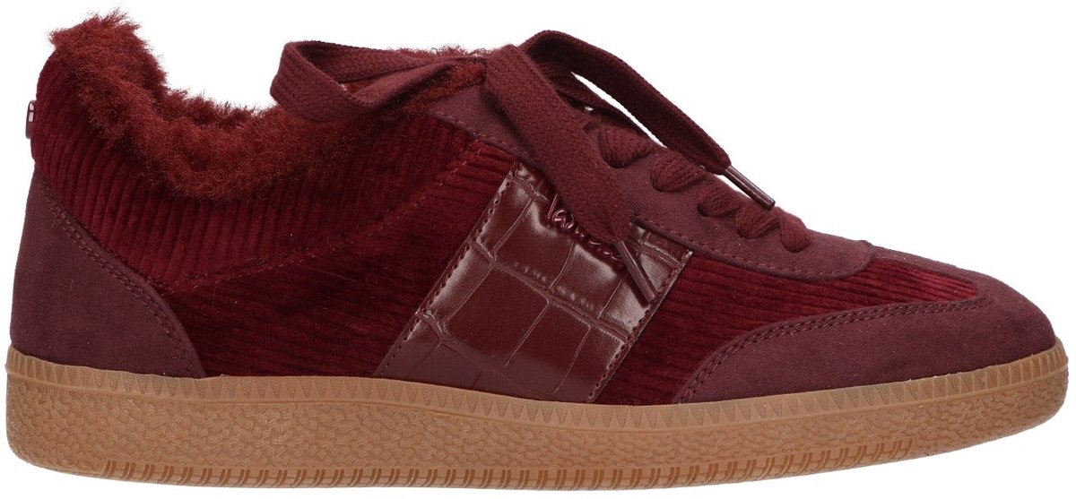 La Strada Sneaker Bordeaux Met Bont - Damesschoenen - Maat - 37
