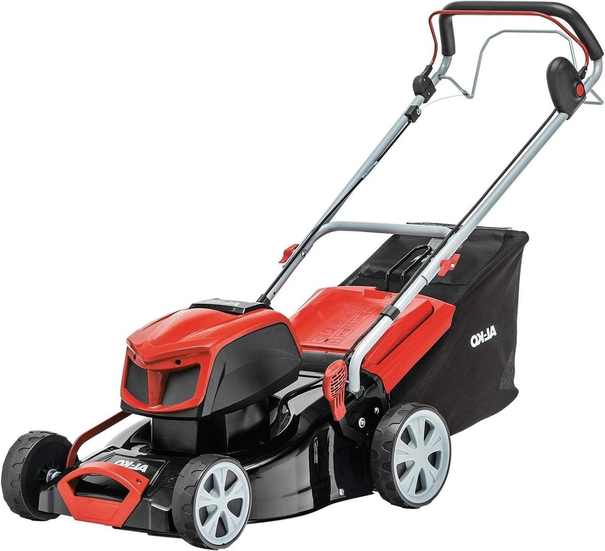 Accu grasmaaier - Draadloze maaier - Gazon onderhoud - Achterwiel aandrijving - 42 cm snijbreedte - Zwart
