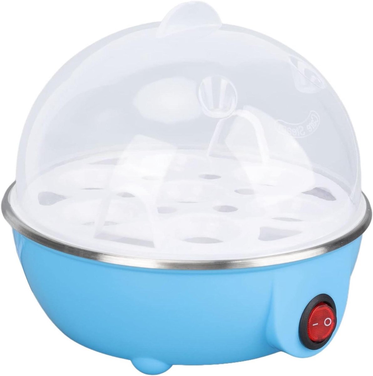 Eierkoker - Kookapparaat - Eieren Koken - Automatische uitschakeling - Capaciteit 7 eieren - Blauw