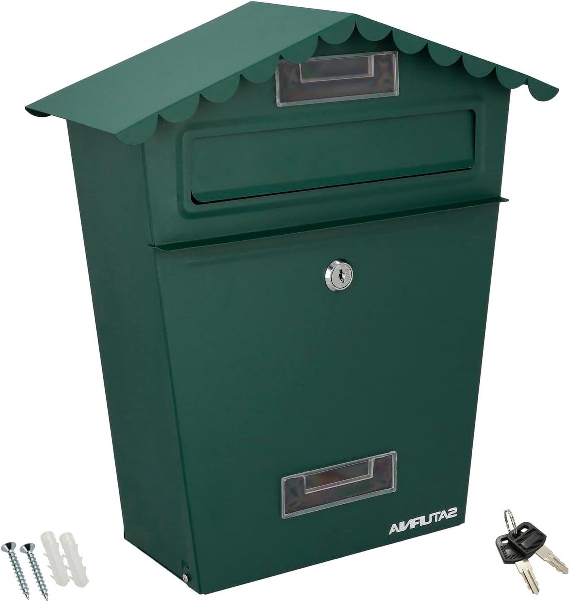 Brievenbus - Buitenpost - Post Ontvangen - Met slot - 125 x 330 mm - Groen