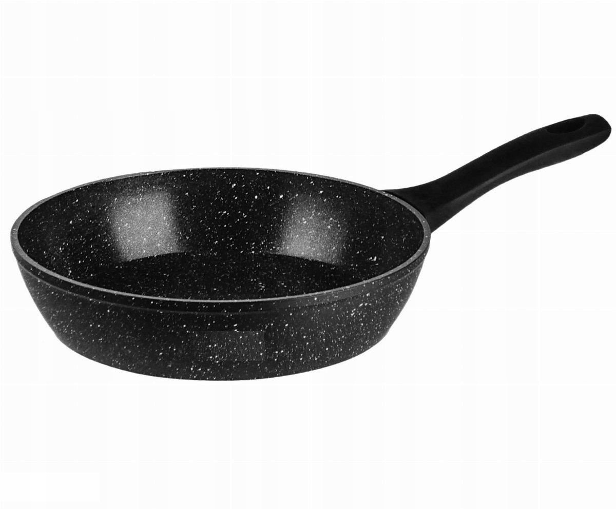 Zilner Marmite Koekenpan 28cm 3.2L Zwart - Geschikt voor Inductie