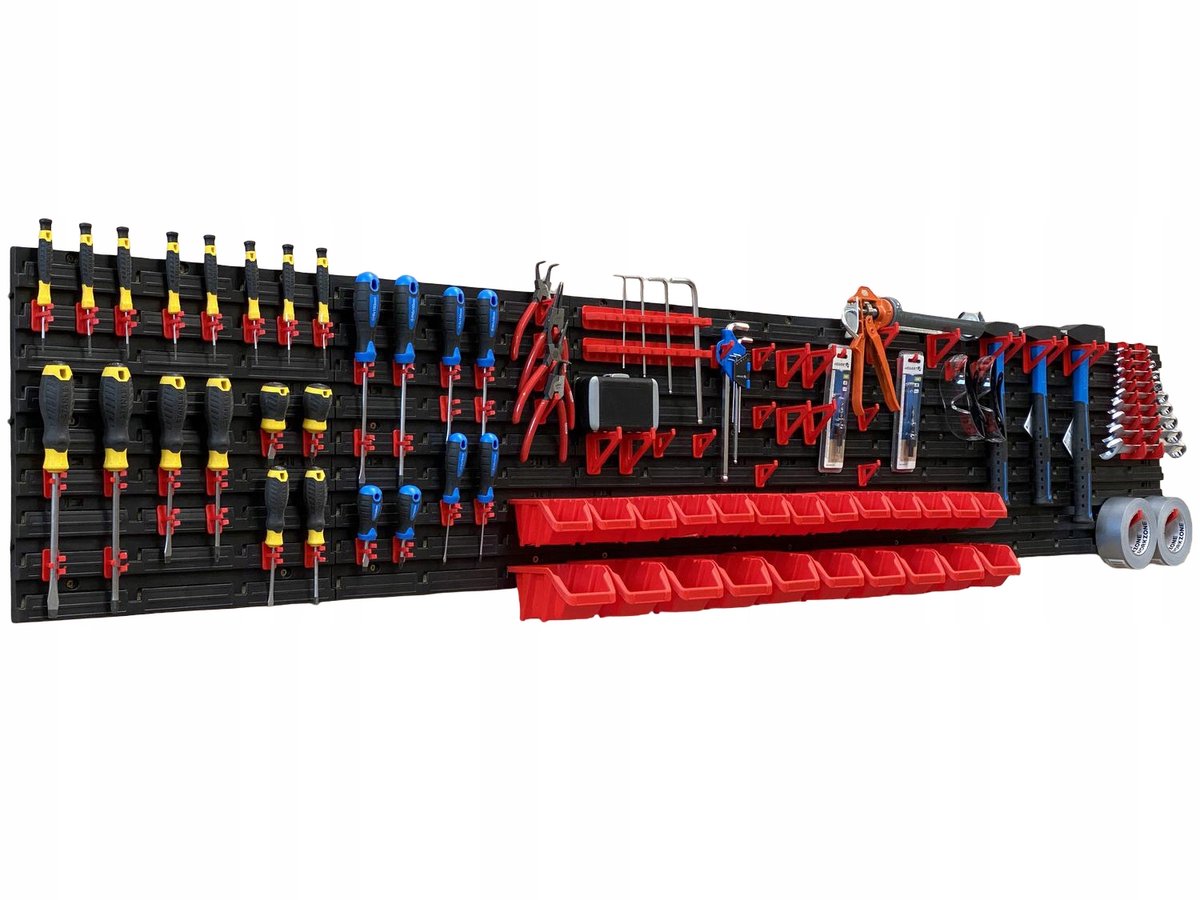 TABLICO Gereedschapswand 232,2x39 cm met Bakken & Haken - Gemaakt in Polen