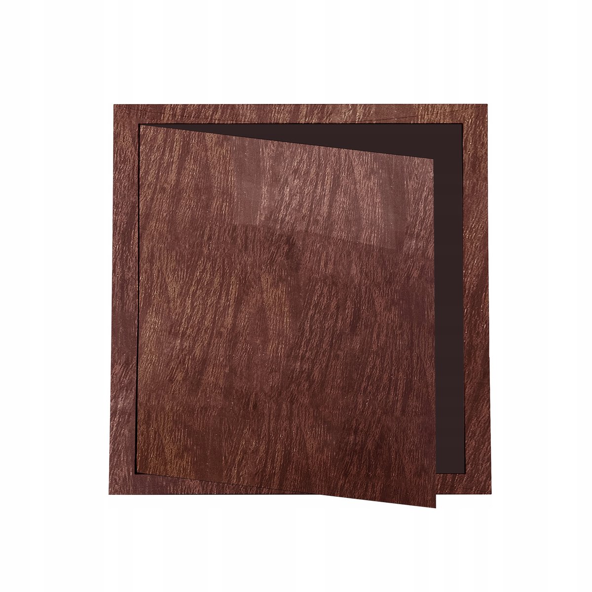 Dospel Luik 30x30cm Houtnerf PVC - Toegangsluik Ventilatie