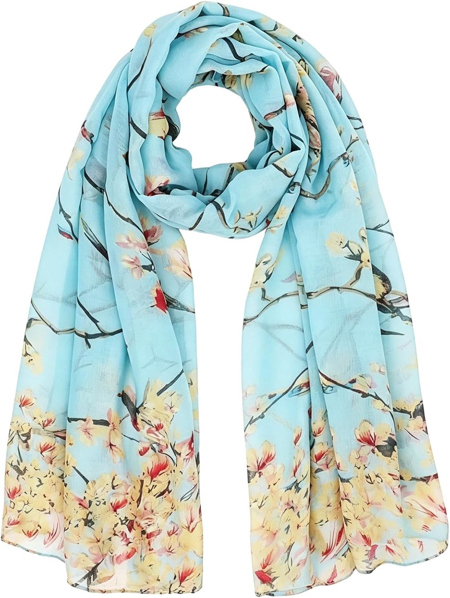Vimate Damessjaal, van katoen voile, lichtgewicht, modieuze hoofdbedekking, Hijab sjaal voor dames, omslagdoek, voor de lente, herfst en het winterseizoen