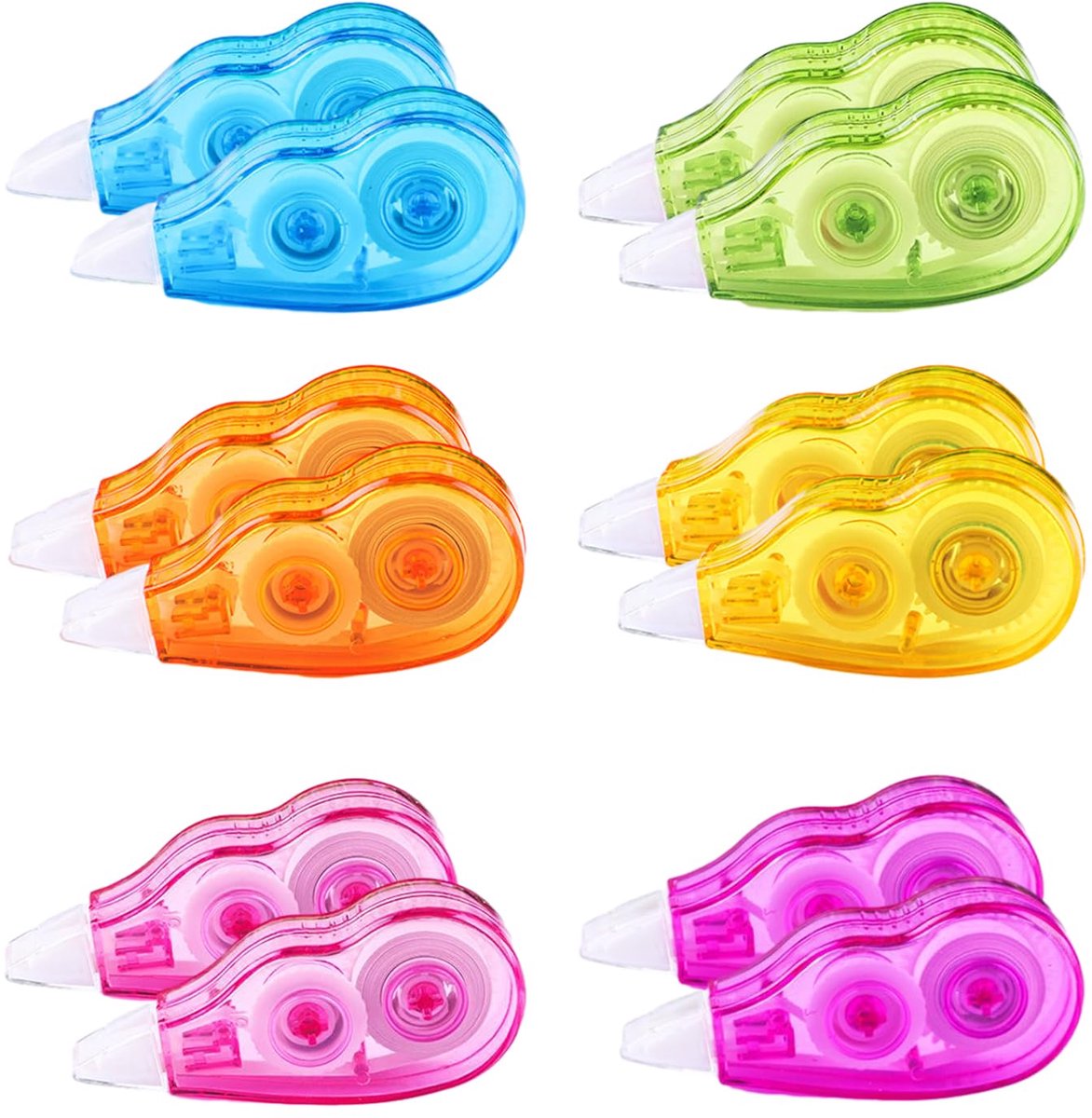 Correctieroller, 12 stuks, mini-correctietape voor studenten, kantoor, school