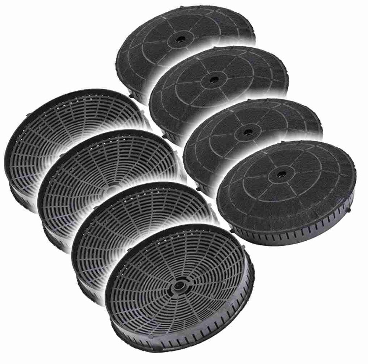 4x WPRO Koolstoffilter Type 57 / AMC072 (2 St.)