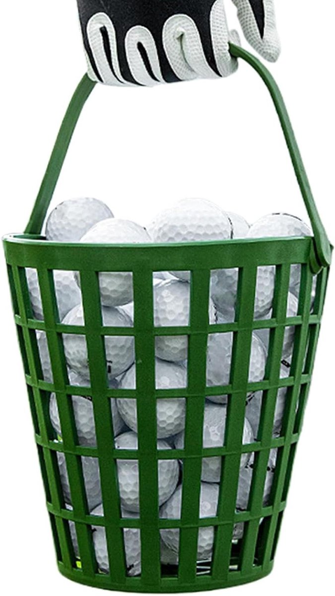 Golf Ballen Houder - Golf Opbergmand - Golf Training - Stabiel Ontwerp - 50 Ballen - Zwart