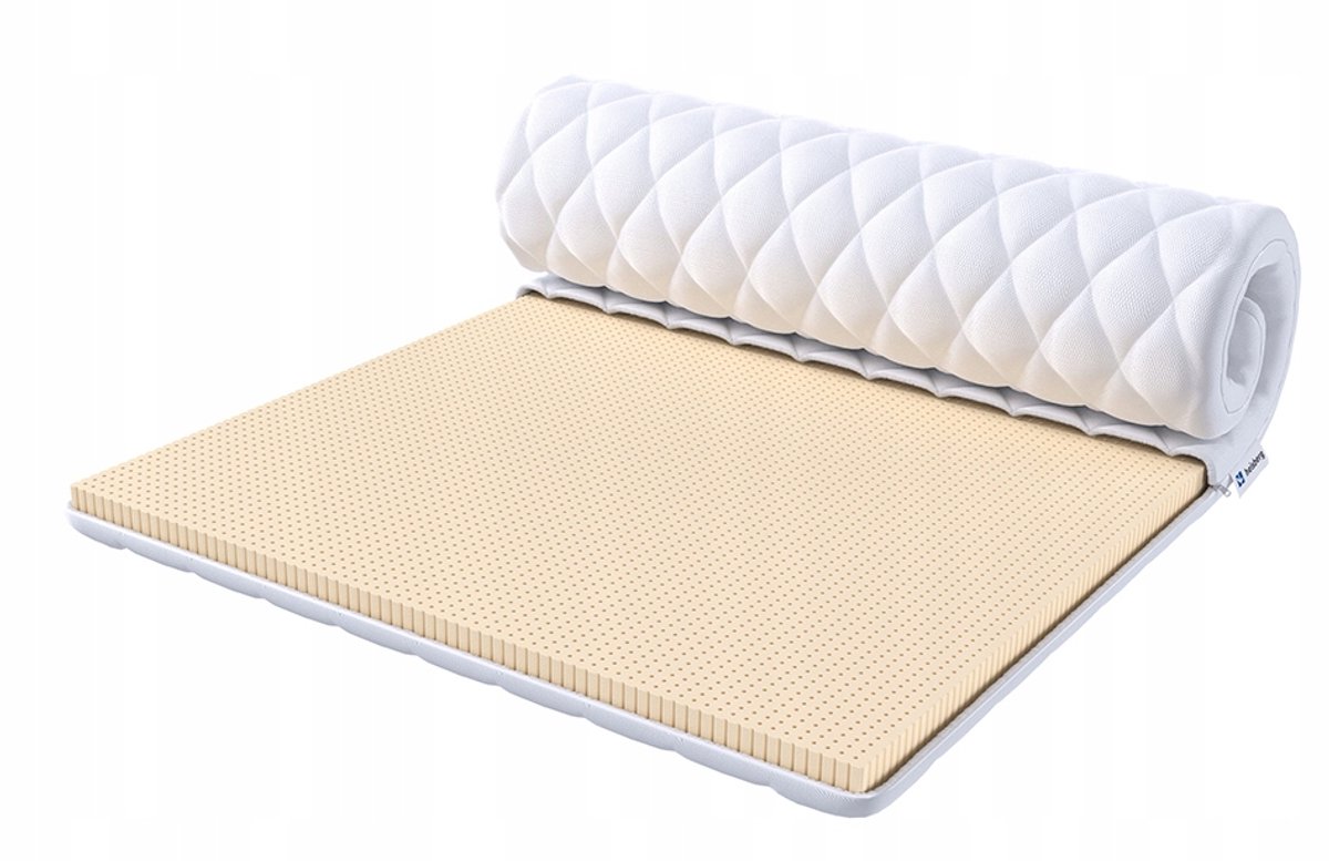 Heisberg Latex Topper Matras 140x200 cm - H2 - 4 cm dik White