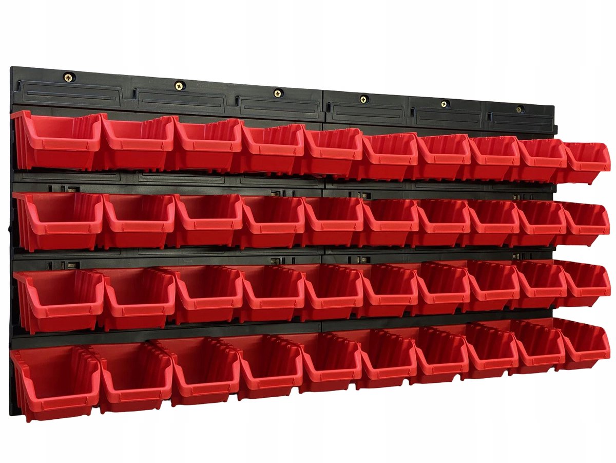 TABLICO Gereedschapswand 77,4x39 cm met 40 Bakjes + Stickers