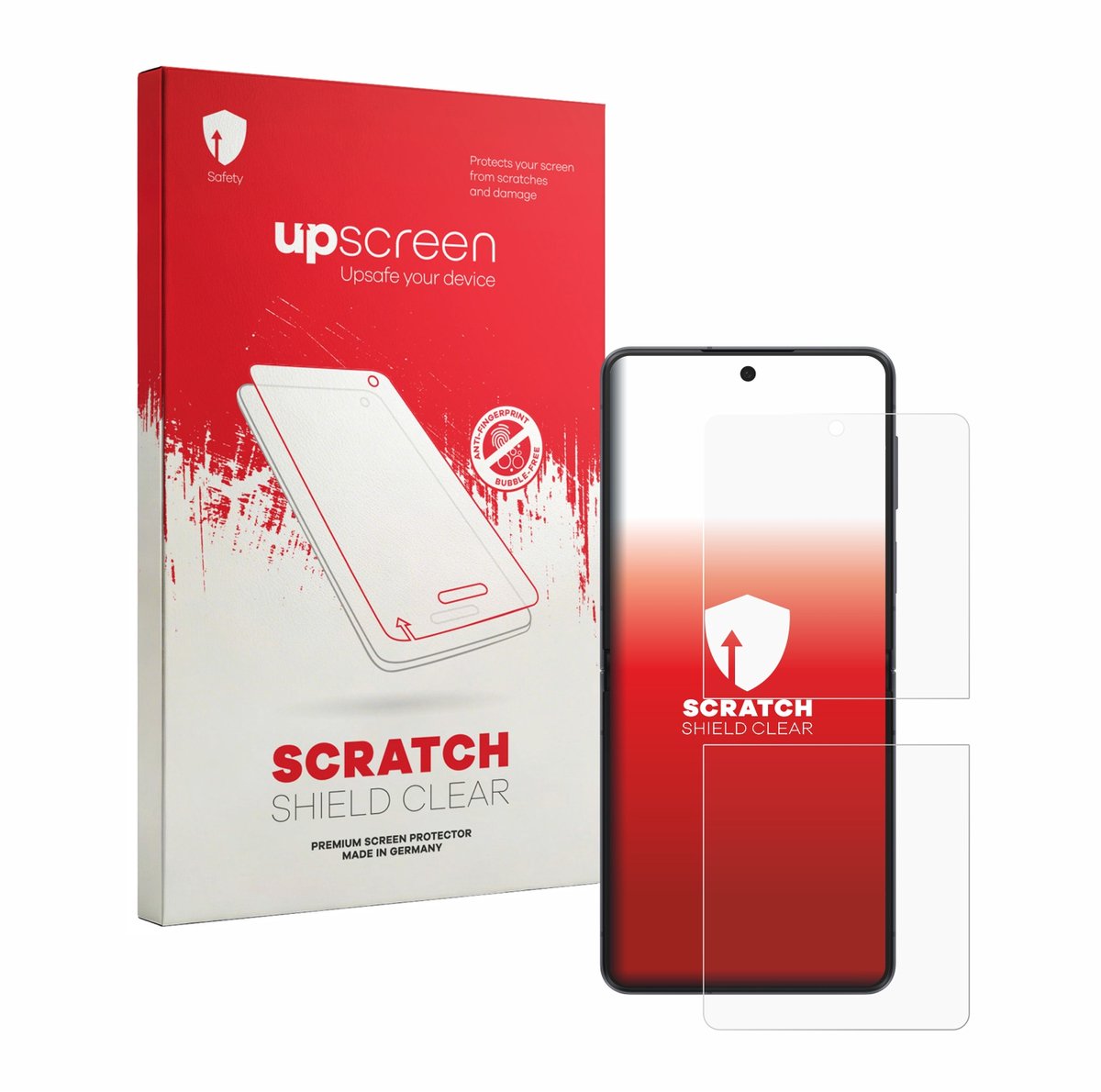 upscreen - Screenprotector voor Samsung Galaxy Z Flip 8 - Folie Beschermfolie transparant