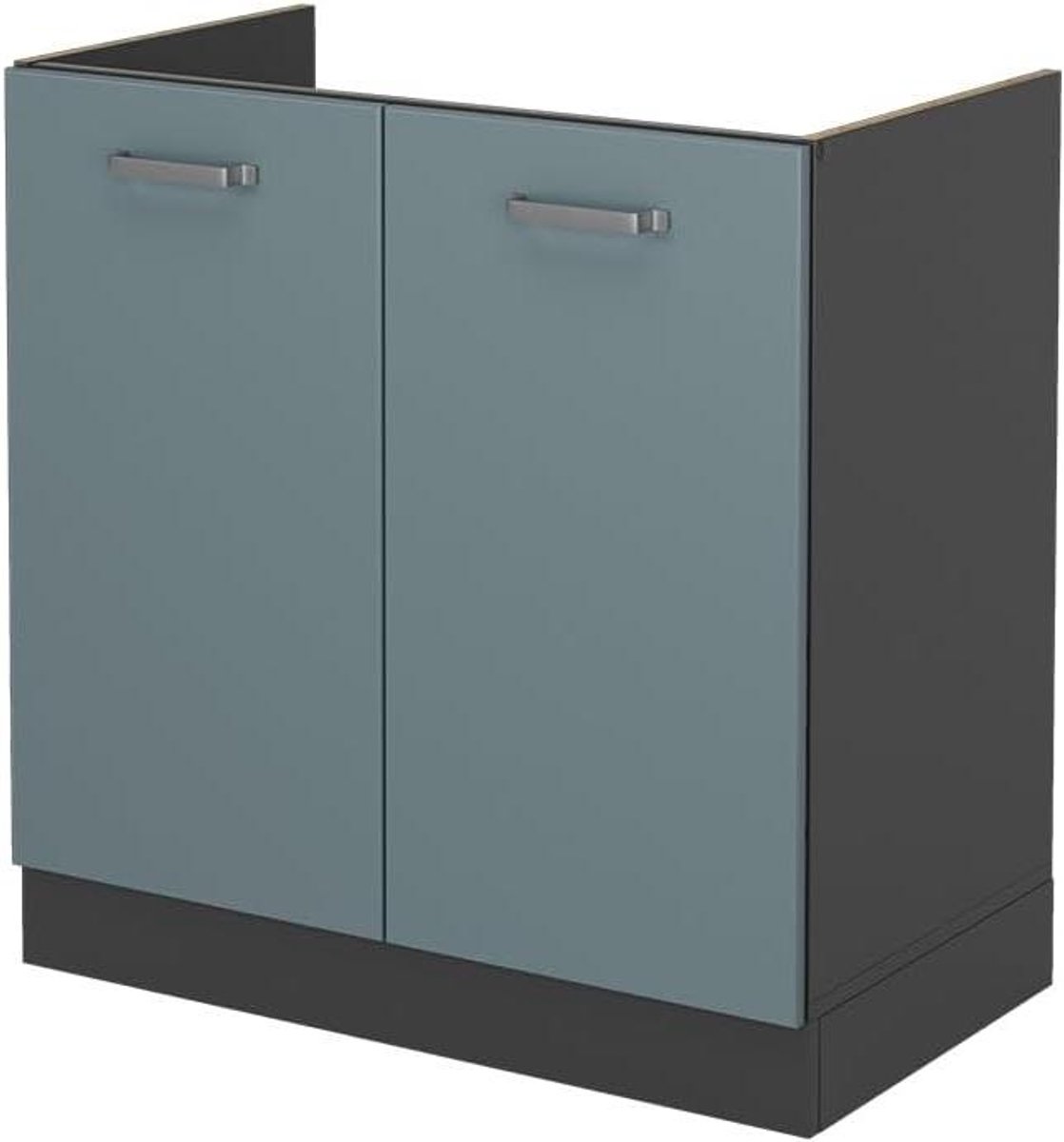 Wastafelkast - Keukenonderkast - Keuken Organiseren - Modulair Ontwerp - 80 cm - Blauw-grijs
