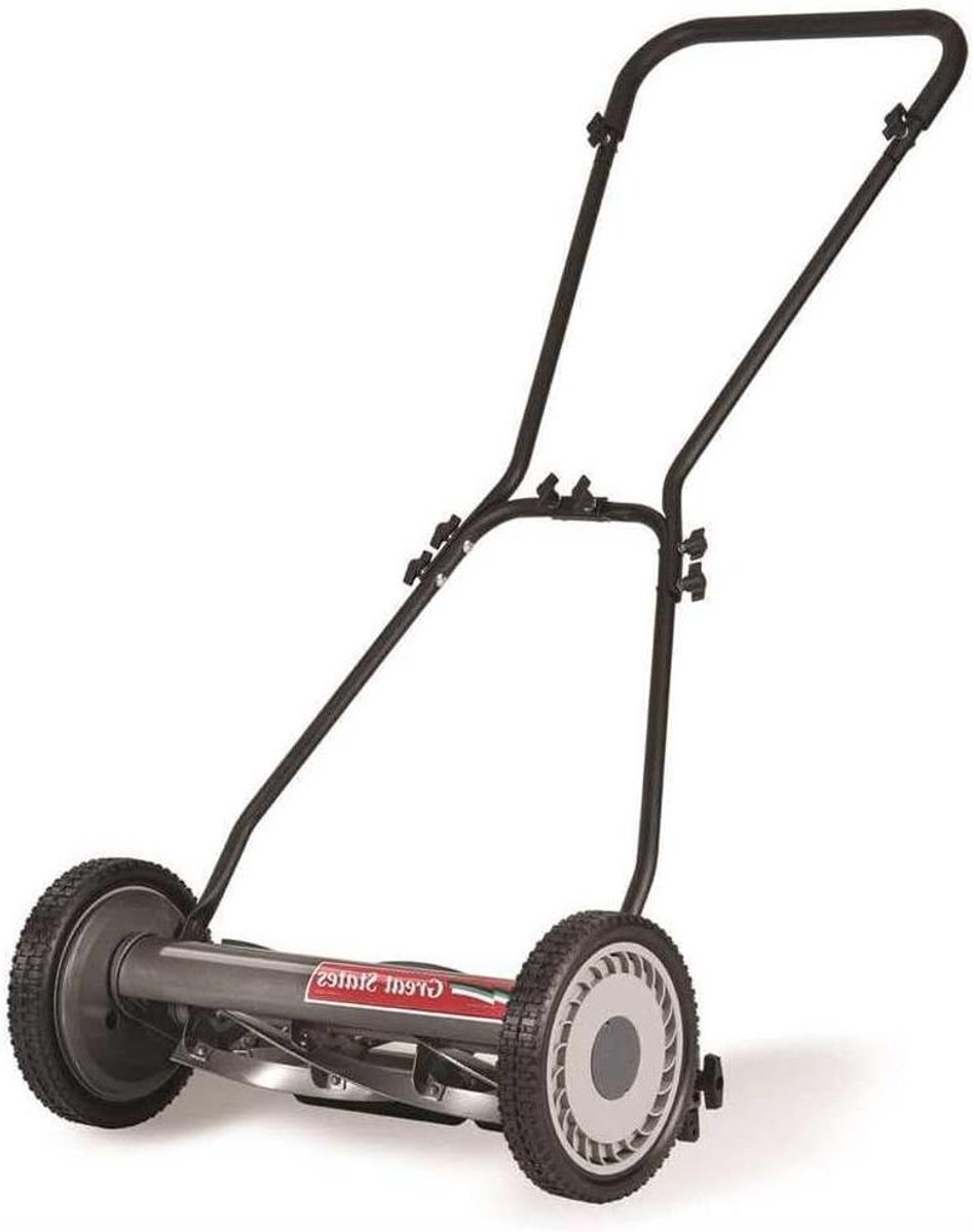 Handgrasmaaier - Duwmaaier - Gazon Onderhoud - 5 Messen - 46 cm - Zilver