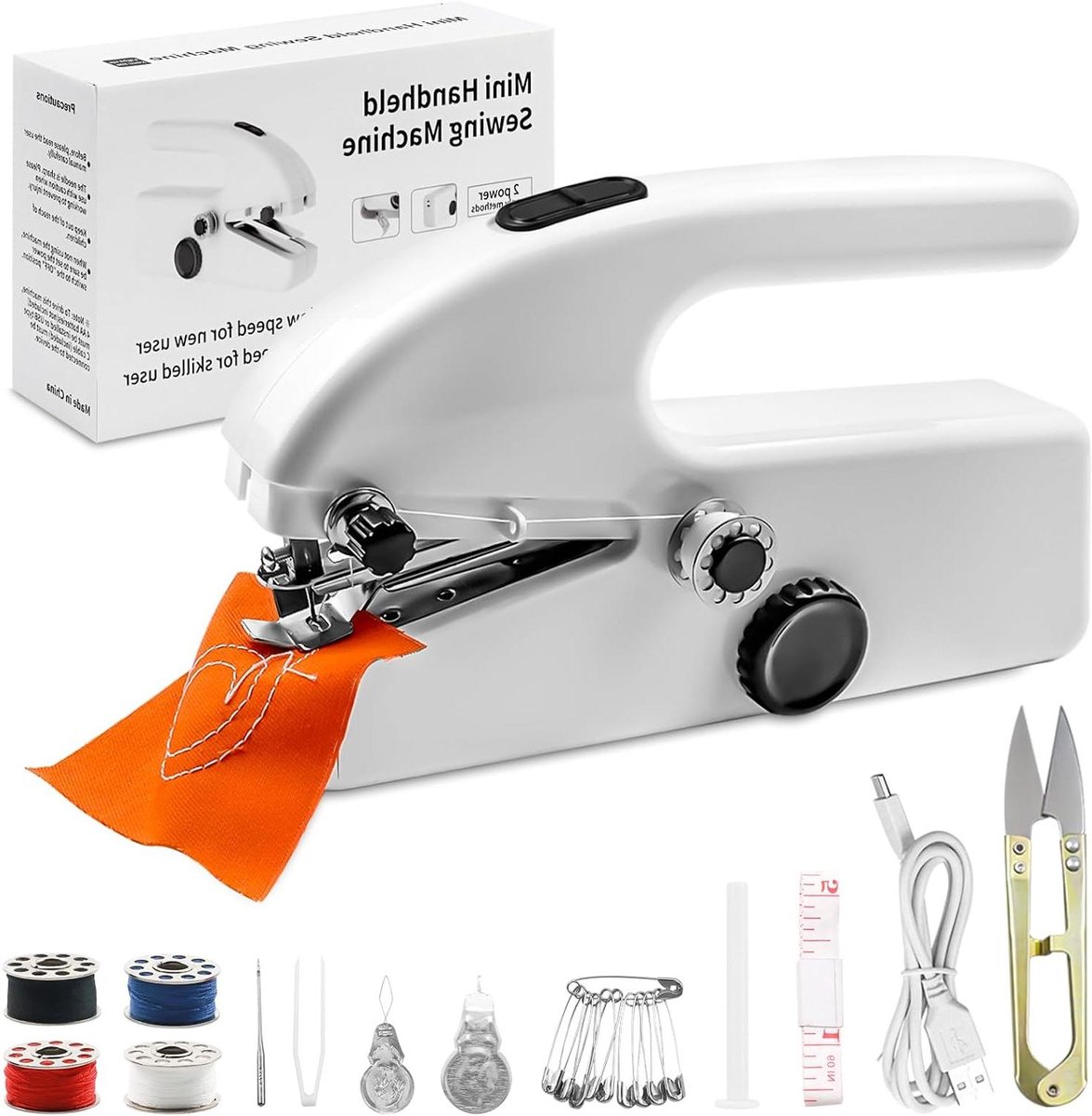 Mini Naaimachine - Draagbare Machine - Snelle Reparaties - Twee Modi - Compact Formaat - Niet gespecificeerd