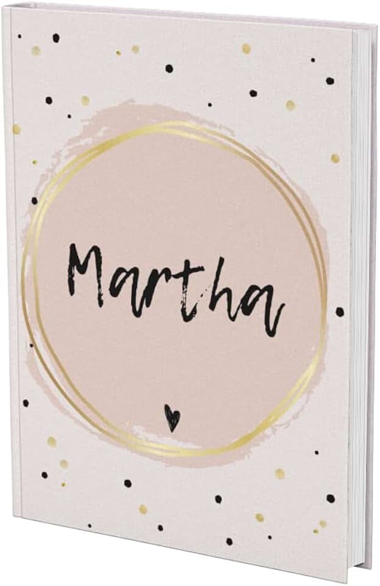 Notizbuch: Personalisiertes Buch für Martha. Auch als Tagebuch oder Schreibheft geeignet. Als Geschenk für alle Frauen oder Mädchen perfekt.