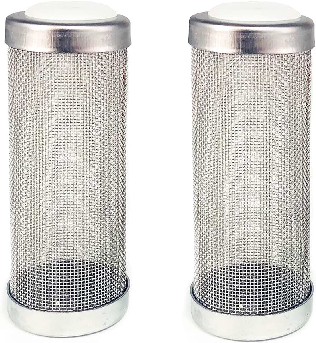 2 Stuks Roestvrijstalen Filteraquarium, Garnalen Filter Guard, voor Bescherming van Visgarnalen (12 mm, Zilver)