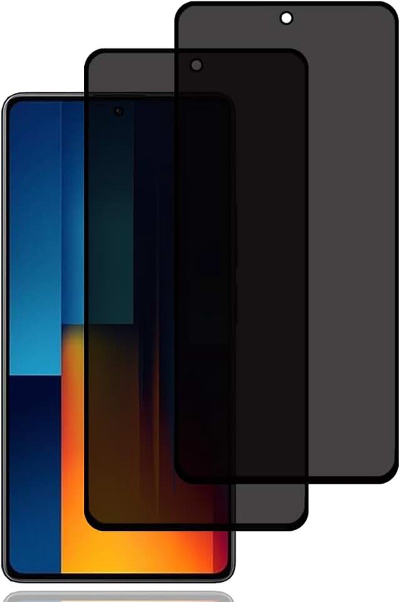 Screen Protector voor Xiaomi Poco M6 Pro 4G [2 stuks] | anti-spy gehard glas film,9H hardheid,krasbestendig,hoge gevoeligheid,anti-spy schermbeschermer voor Xiaomi Poco M6 Pro