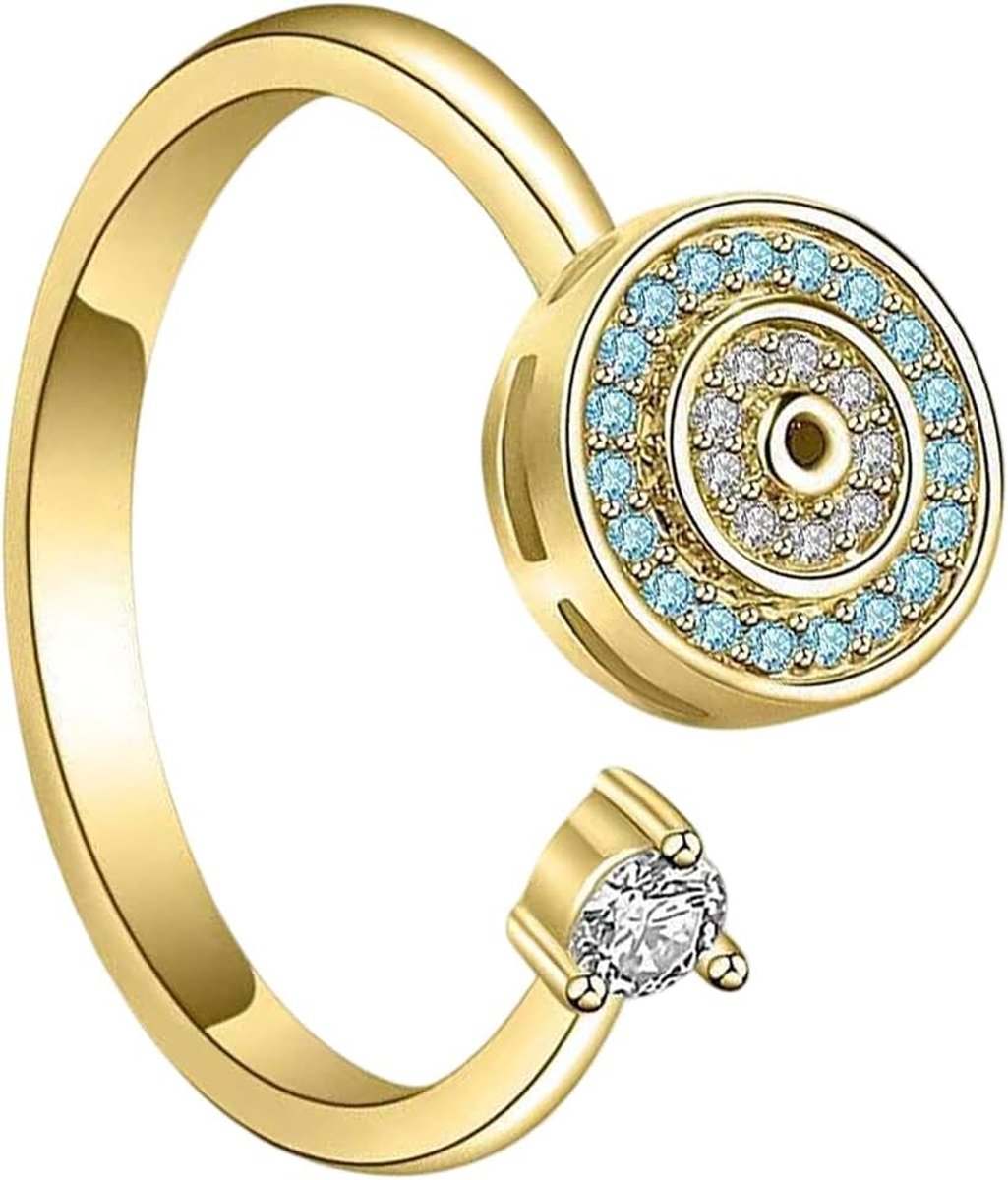 Fidgetring - prachtige spinnerringen | Verstelbare sensorische fidgetring | Fidget roterende ring | Stijlvolle fidgetsensorische ringen | Prachtige rolring voor geliefden, familie, vrienden