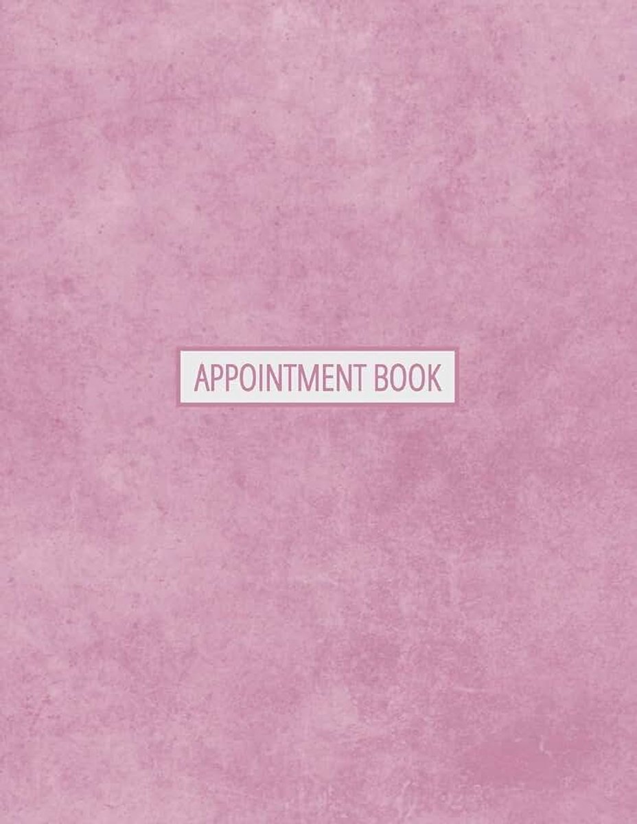 Book: 5 Column Undated Appointment Planner For Hair Salon, Stylist, Nails, Massage Therapist Or Other Businesses - Daily And Hourly Schedule - Pink